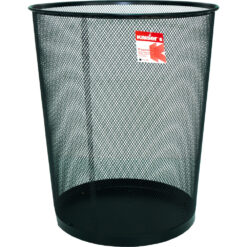Papelera redonda grande - Negro