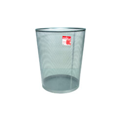 Papelera redonda mediana - Plata